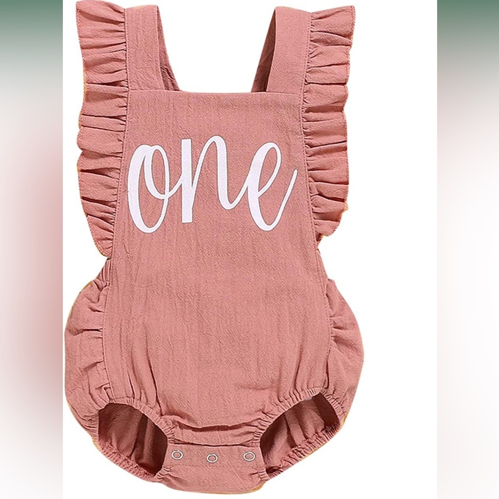 Baby Girl First Birthday Bodysuit 12-18month